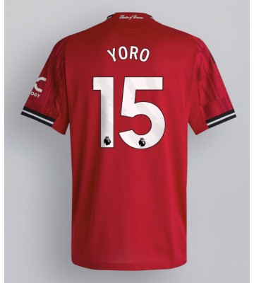 Manchester United Leny Yoro #15 Replik Heimtrikot 2025-26 Kurzarm